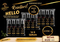 SEBOKENG GOLD HAIRLINE SOLUTION SERUM X 14.STOCK R700. SELLING FOR R120