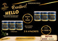 SEBOKENG GOLD VASELINI 3 PER PACK X 4. STOCK PRICE R600. PER PACK SELLING FOR 105