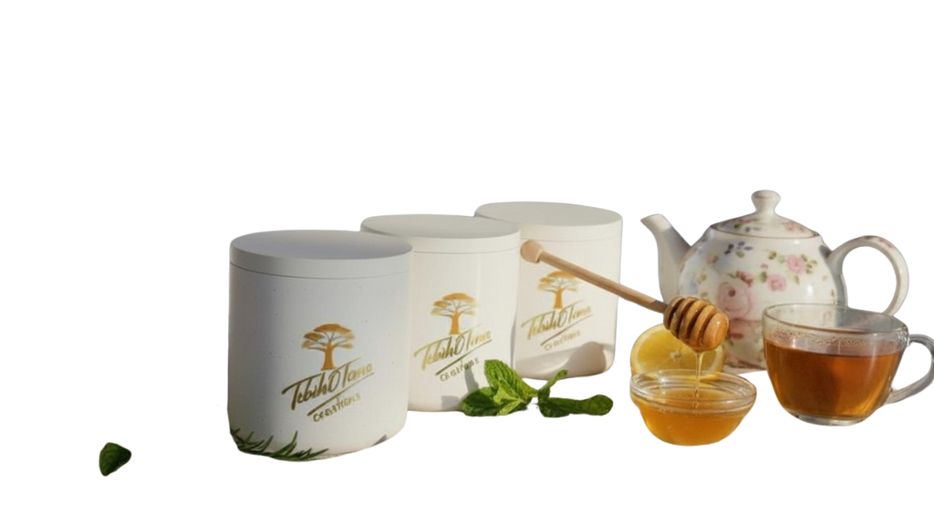 UnBreakable Teboho Tema White Amor Stoneware  Canisters (Set of 3) X 4