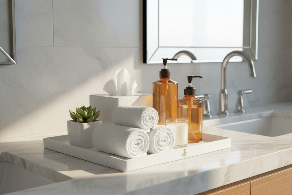 Unbreakable  White Versatile  Stoneware Tray x 6
